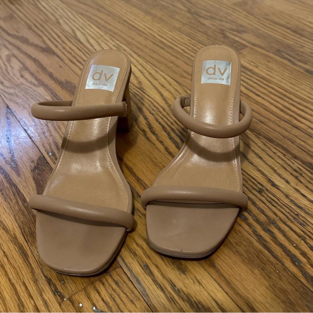 DV by Dolce Vita Women's Brown Slide Sandals